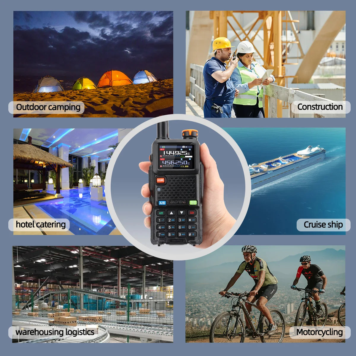 π‘ Baofeng UV-5RH PRO Bluetooth + GPS Walkie Talkie β Long-Range Multi-Band Two-Way Radio with Type-C Charging for Grid-Down Survival, Travel & Tactical Teams