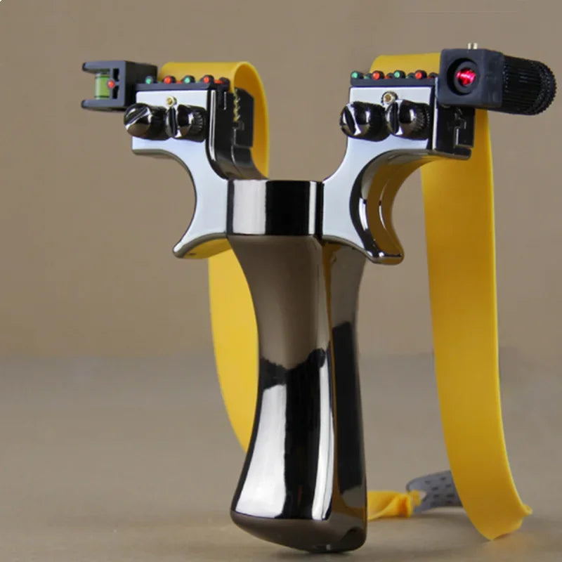 π― Tactical Laser Slingshot with Spirit Level