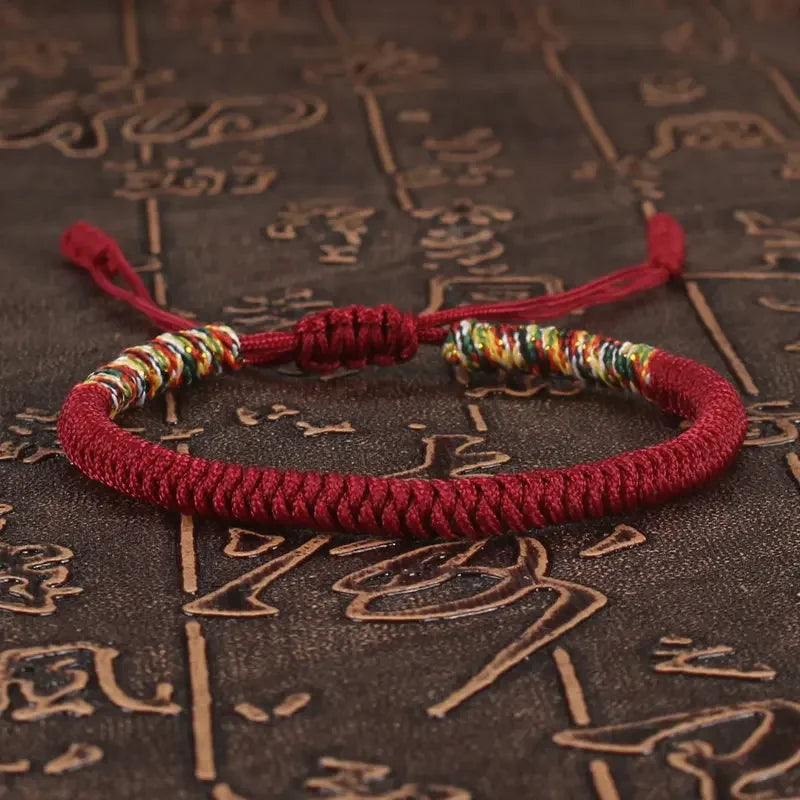 Tibetan Buddhist Lucky Bracelet – King Kong Knot Protection & Energy Balance