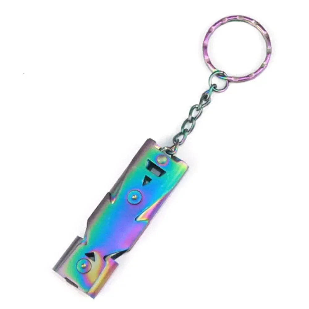 SignalGuard High-Decibel Survival Whistle – Dual Pipe Emergency Keychain Tool