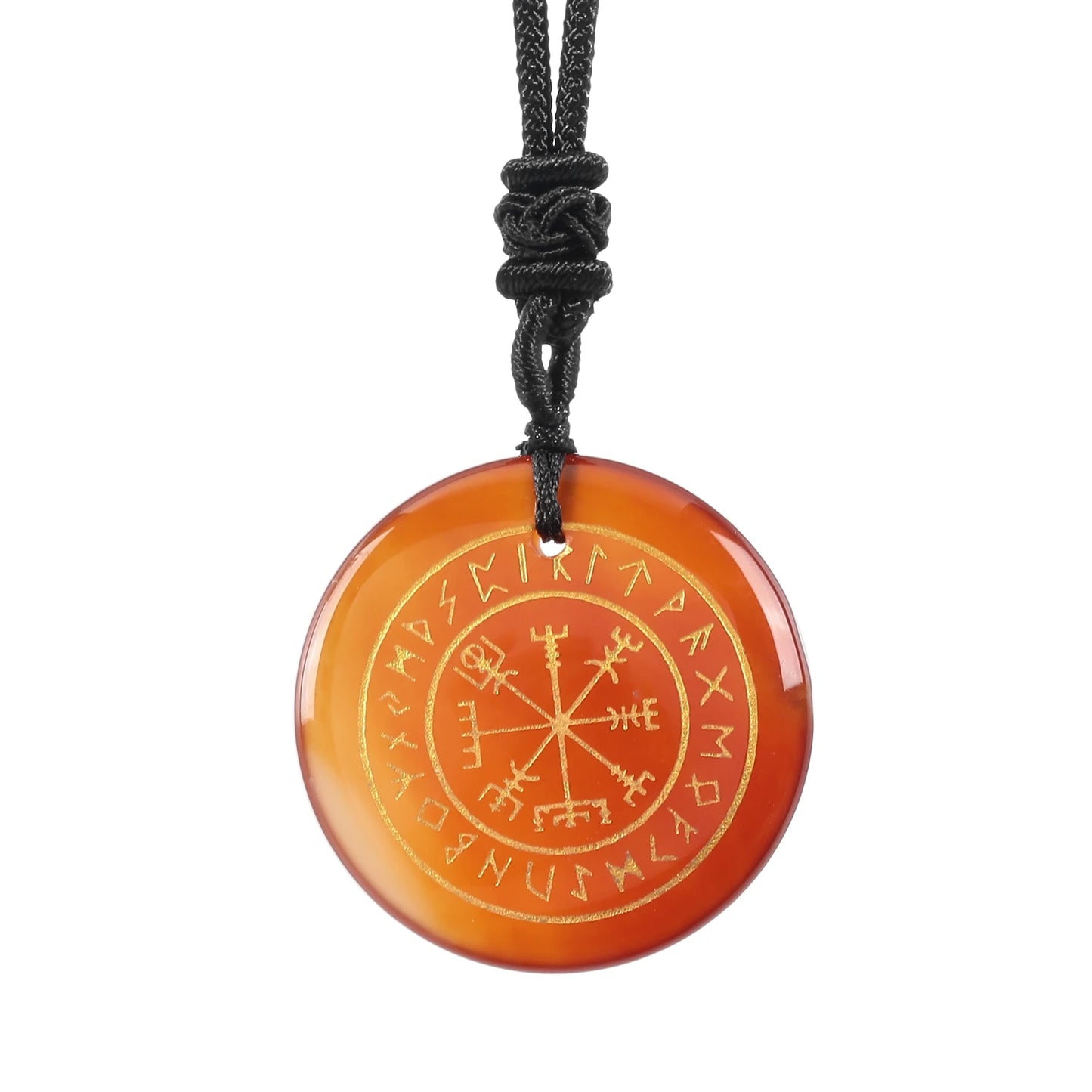 Vegvisir Rune Pendant | The Viking's Crystal Compass