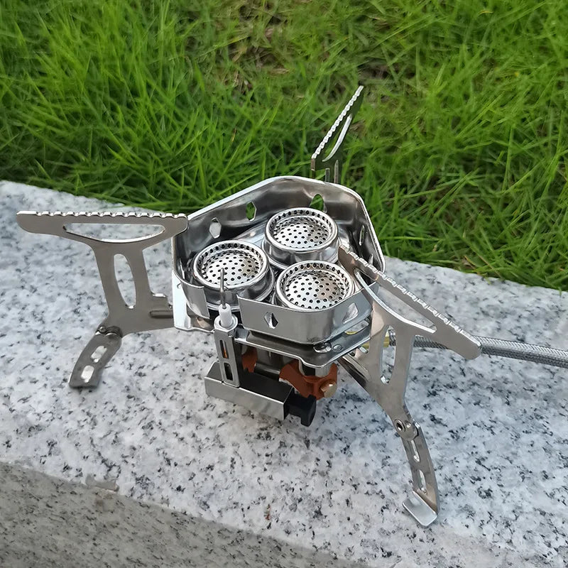 Tarka 3-Head Gas Stove – High-Power, Portable Camping Burner