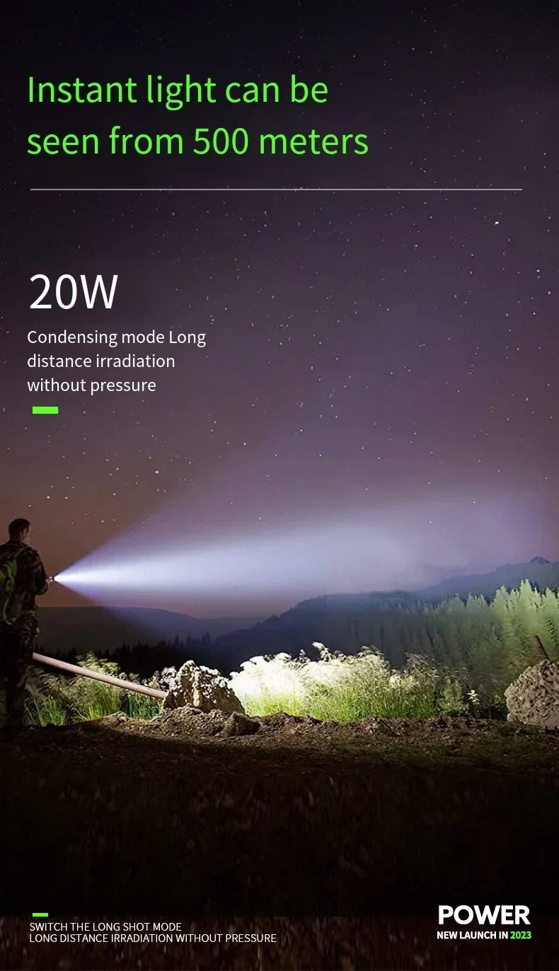 Super Bright Rechargeable 3-LED Mini Flashlight