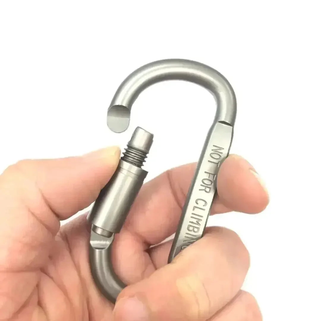 6-Piece Heavy-Duty Aluminum Carabiner Set (50kg Load Capacity)