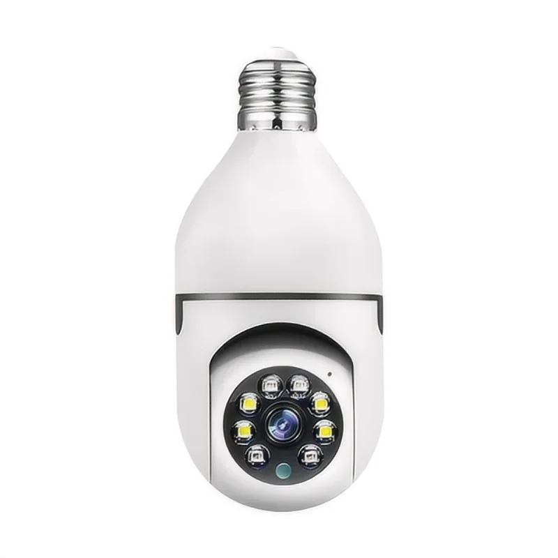Tuya Smart 2.4G WiFi E27 Light Bulb Security Camera – 360° Surveillance with Two-Way Audio & Motion Detection