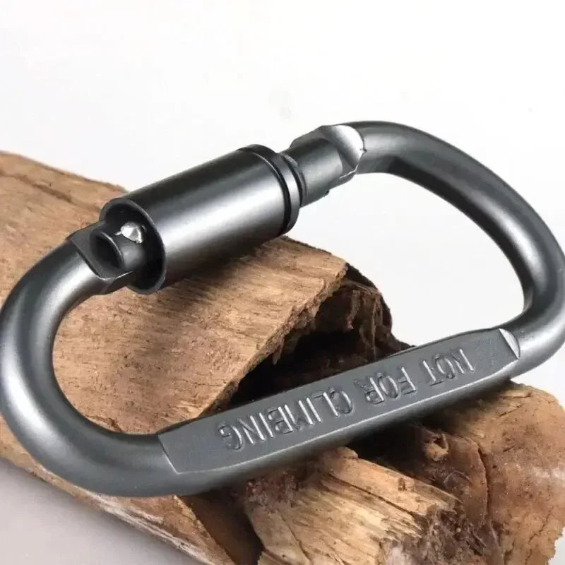 6-Piece Heavy-Duty Aluminum Carabiner Set (50kg Load Capacity)