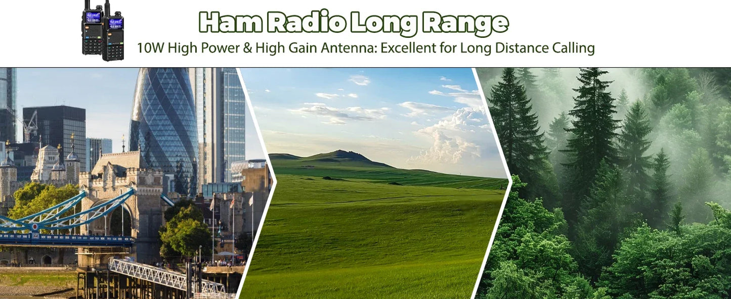 📡 BAOFENG UV-5RM 10W Handheld Multi-Band Ham Radio