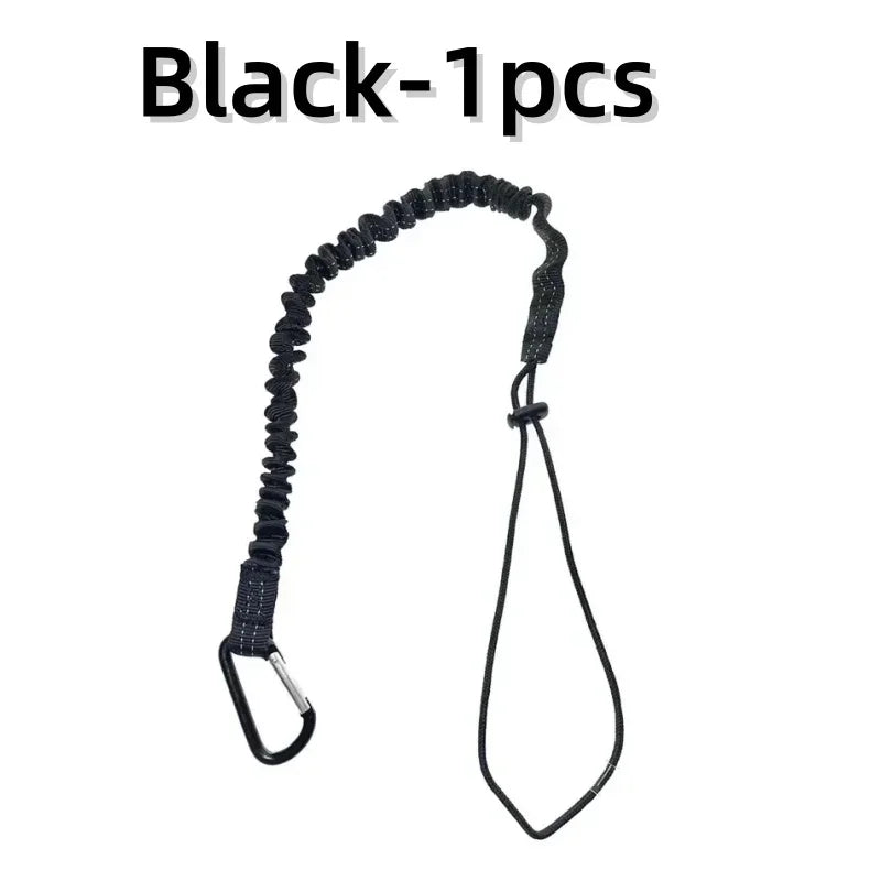 Anti-Fall Safety Bungee Lanyard with Carabiner – Urban Survival & Climbing Security Tool
