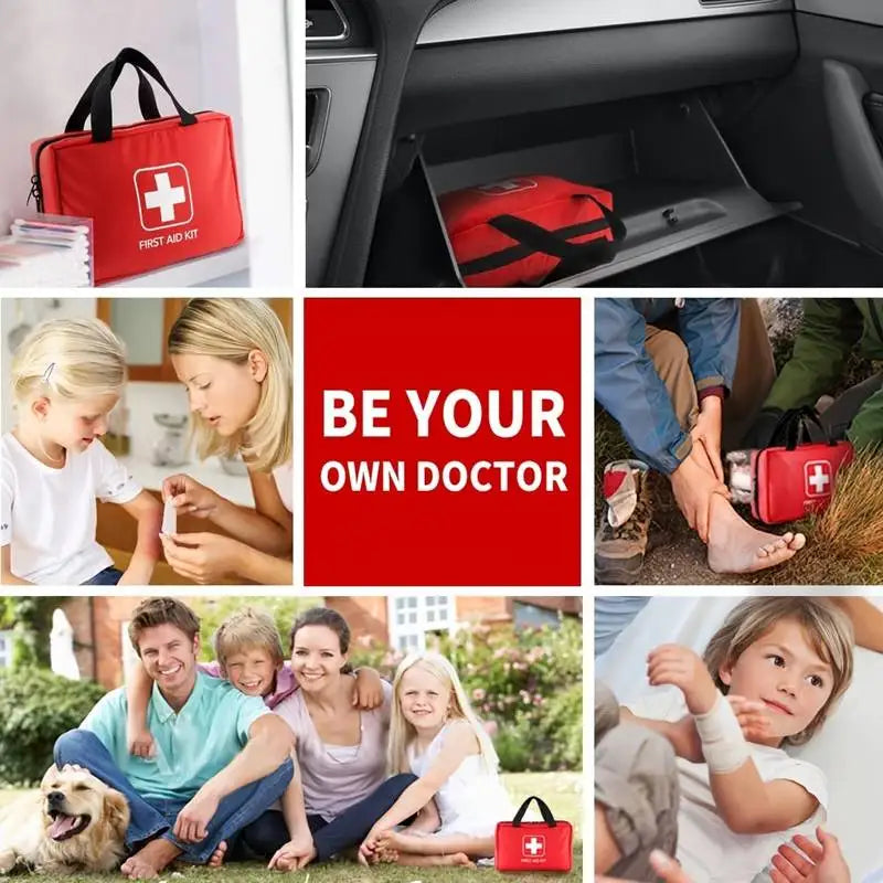Tirol 184-Piece Multi-Purpose First Aid Kit – Comprehensive Emergency Medical Supplies for Outdoor and Home Use