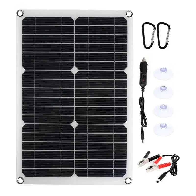 ☀️ 1200W Solar Panel Charger – 12V Dual USB with Optional 10A–100A Controller