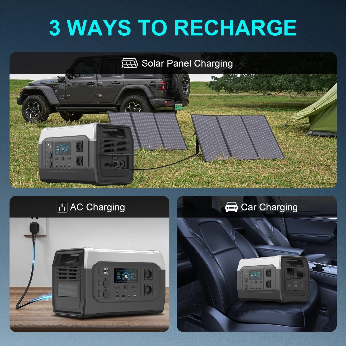 CTOLITY 1800W Portable Power Station – Reliable Energy for Outdoor Adventures and Emergency Preparedness