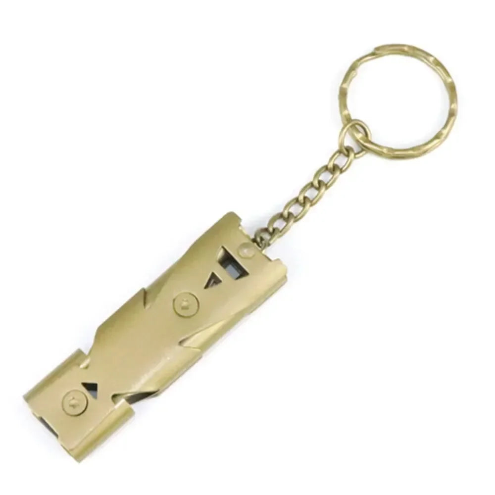 SignalGuard High-Decibel Survival Whistle – Dual Pipe Emergency Keychain Tool