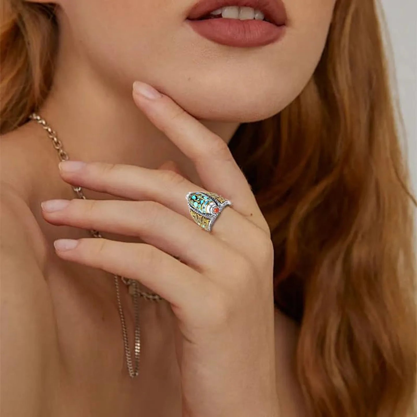 Mantra Dzi Ring | Spinning Prayer Wheel for the Hand