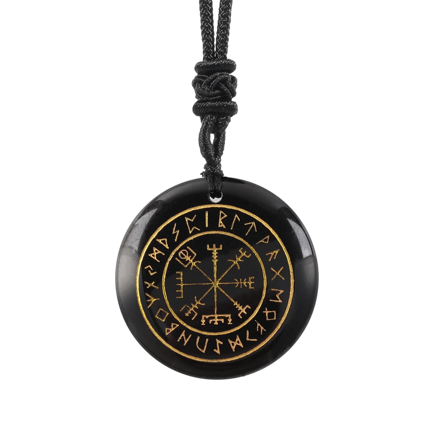 Vegvisir Rune Pendant | The Viking's Crystal Compass