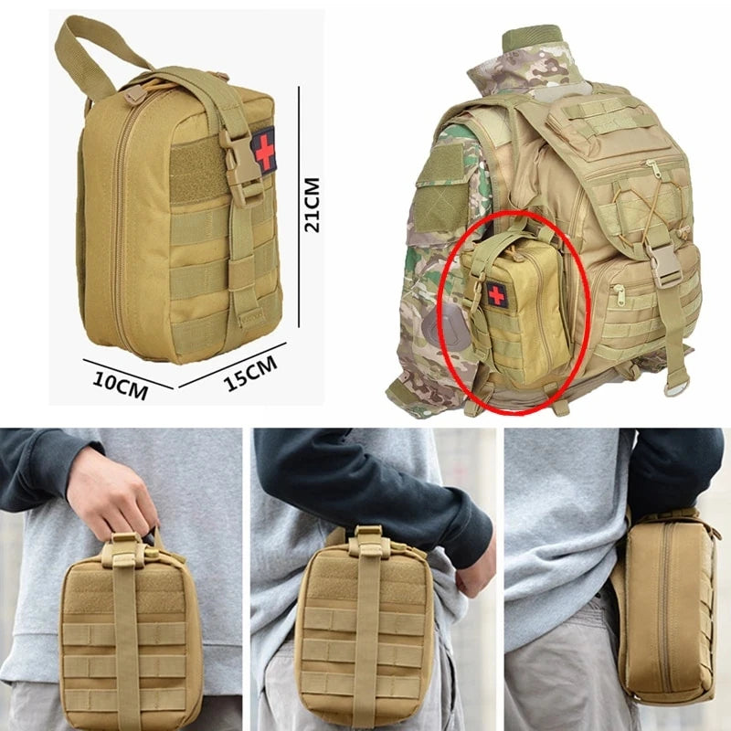 Tactical MOLLE Emergency Medical Pouch (Large & Compact Sizes)