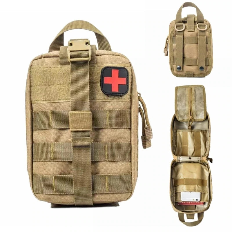 Tactical MOLLE Emergency Medical Pouch (Large & Compact Sizes)