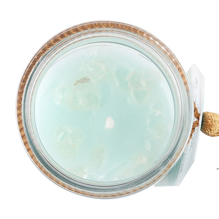 White Sage & Clear Quartz Tube Candle – Clarity, Cleansing & Conscious Manifestation