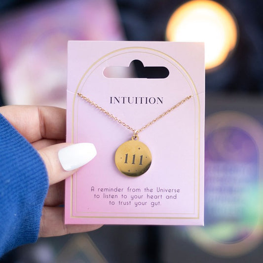111 Angel Number Intuition Necklace – Align with Synchronicity and Inner Knowing