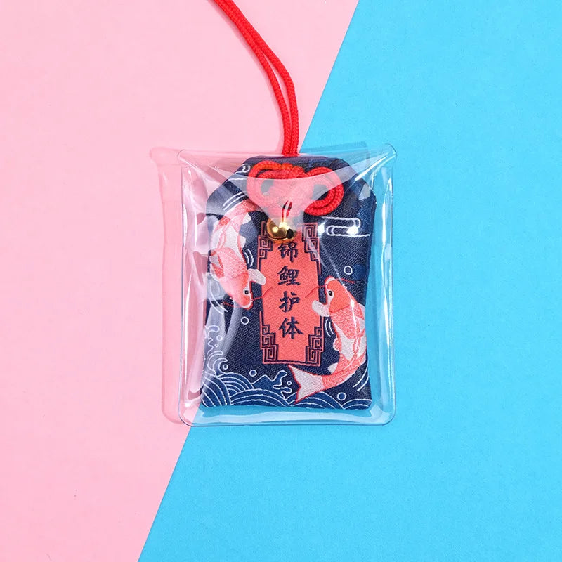 Japanese Prayer Omamori Pray Fortune Beauty Health Safety Lucky Charms Wealth Bag Guard Talisman Pendant Keychain Couple Gift