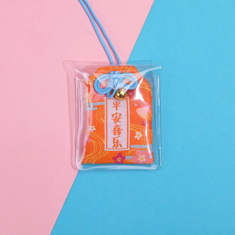 Japanese Prayer Omamori Pray Fortune Beauty Health Safety Lucky Charms Wealth Bag Guard Talisman Pendant Keychain Couple Gift