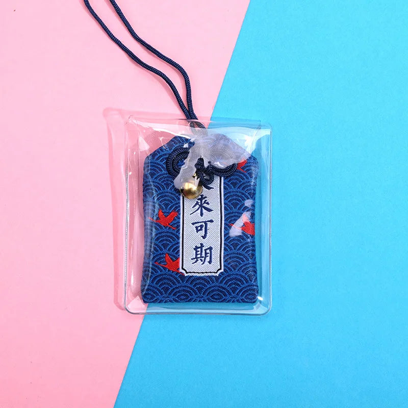 Japanese Prayer Omamori Pray Fortune Beauty Health Safety Lucky Charms Wealth Bag Guard Talisman Pendant Keychain Couple Gift