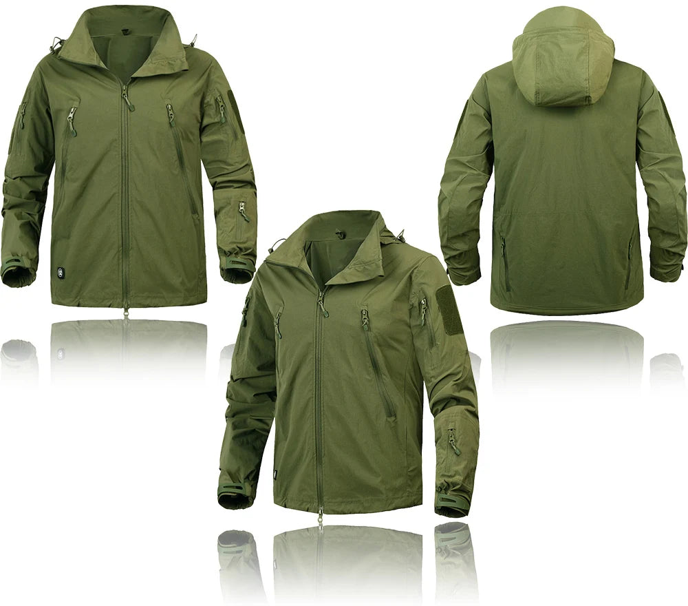 Mege Brand Clothing New Autumn Men's Jacket Coat Military Clothing Tactical Outwear US Army Breathable Nylon Light Windbreaker