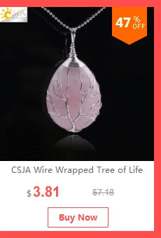 CSJA 7 Chakra Divination Pendulum for Dowsing Crystal Quartz Pendulums 2021 Natural Stone Pendant Wand Pendulos Spiritual G676