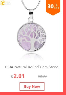 CSJA 7 Chakra Divination Pendulum for Dowsing Crystal Quartz Pendulums 2021 Natural Stone Pendant Wand Pendulos Spiritual G676