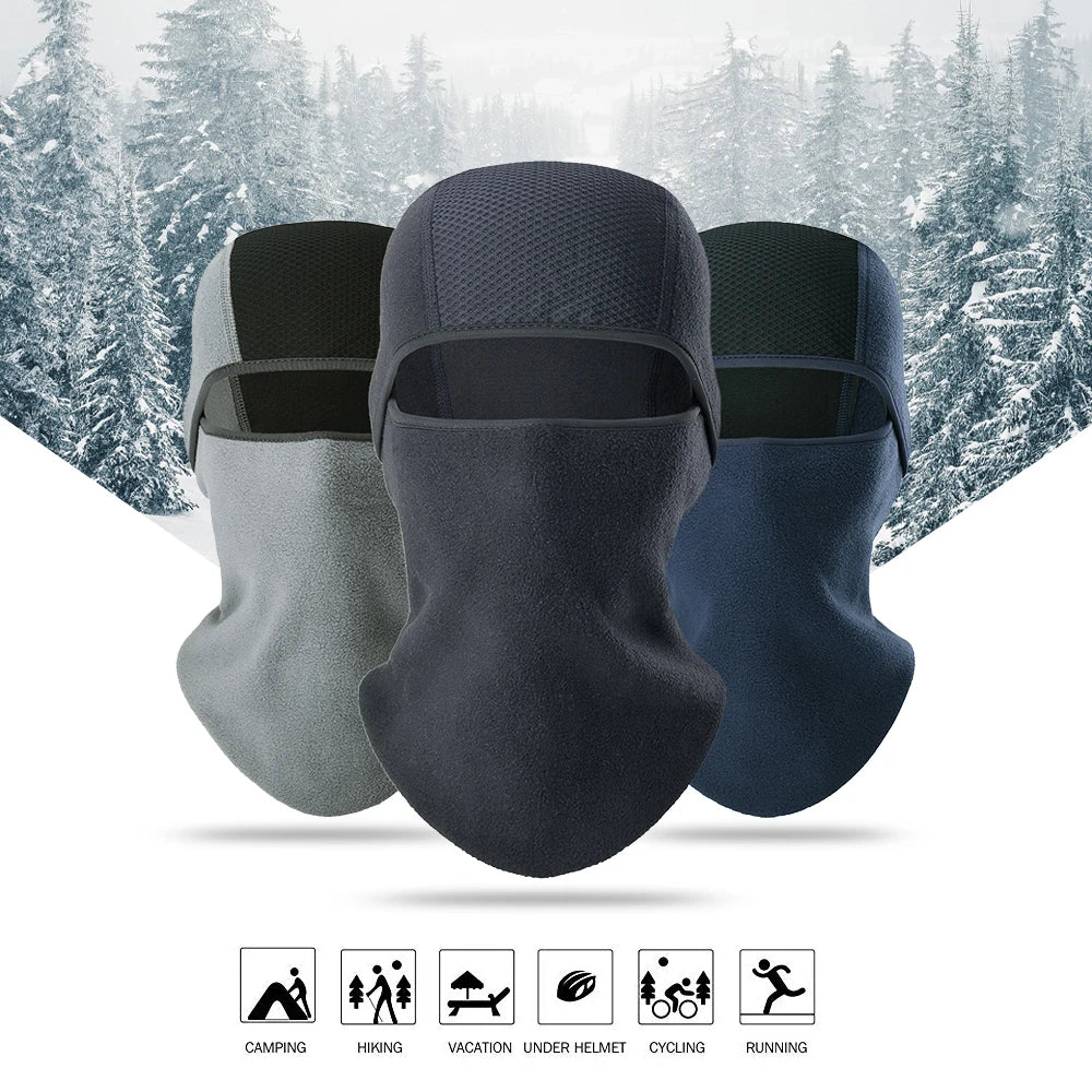 Motorcycle Full Face Mask Winter Warm Balaclava Moto Helmet Motocross Motorbike Windproof Racing Ski Biker Hood Hat Men Women