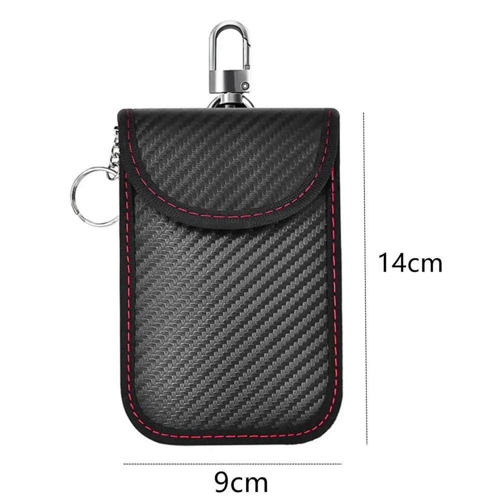 Car Key Pouch Signal-blocking Faraday Bag Key Case Anti-theft Car Key Storage Organizer with Wear Resistant Material