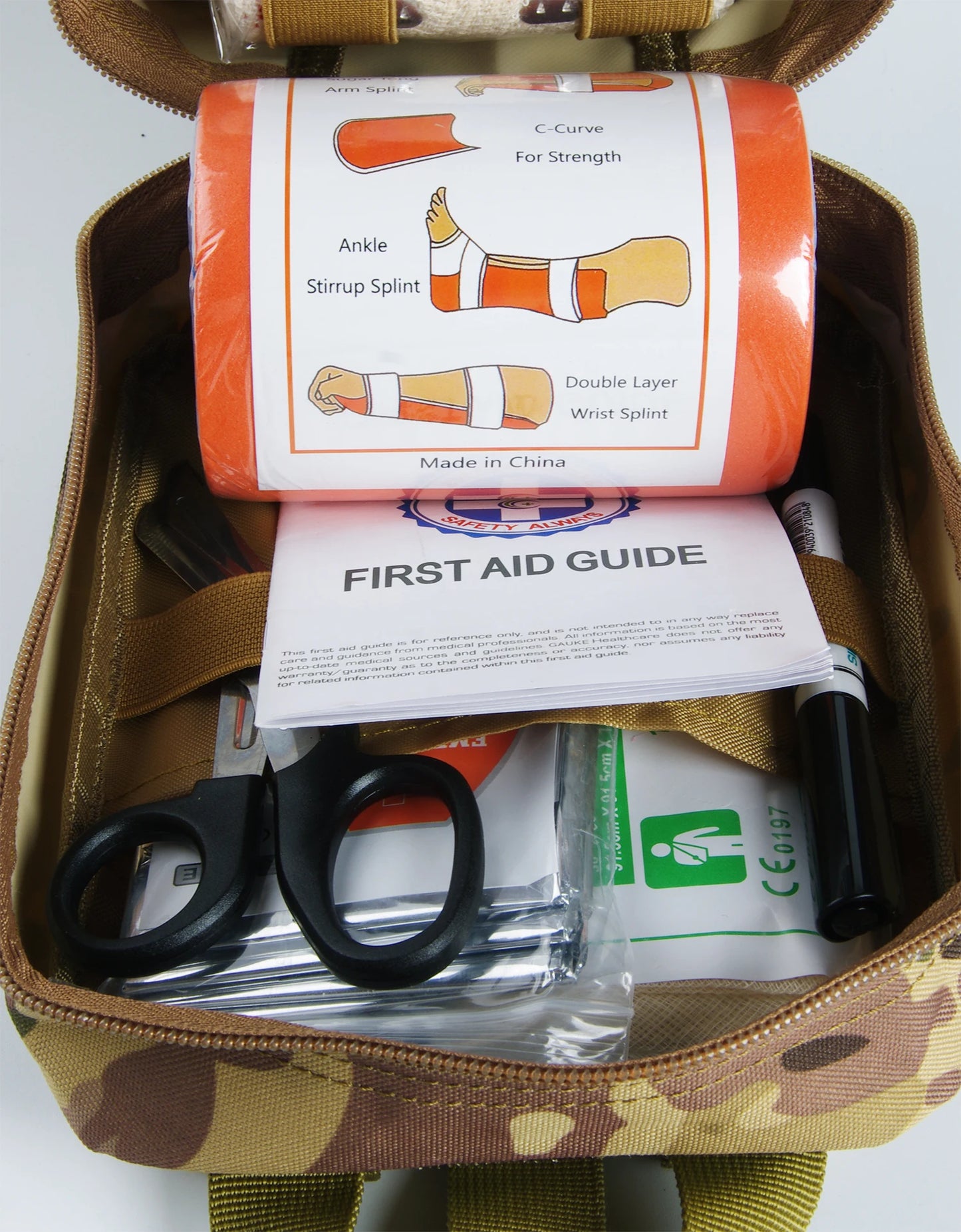 First Aid Kit Outdoor Survival Gear Molle Bag Medical Emergency IFAK Airway Military Tactical Tourniquet Bleeding Israel Bandage