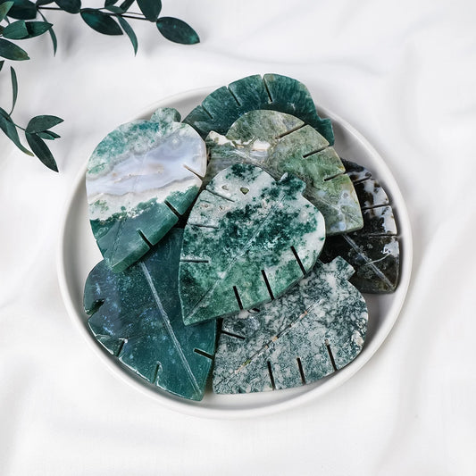 ✧ Moss Agate Leaf | The Evergreen Covenant