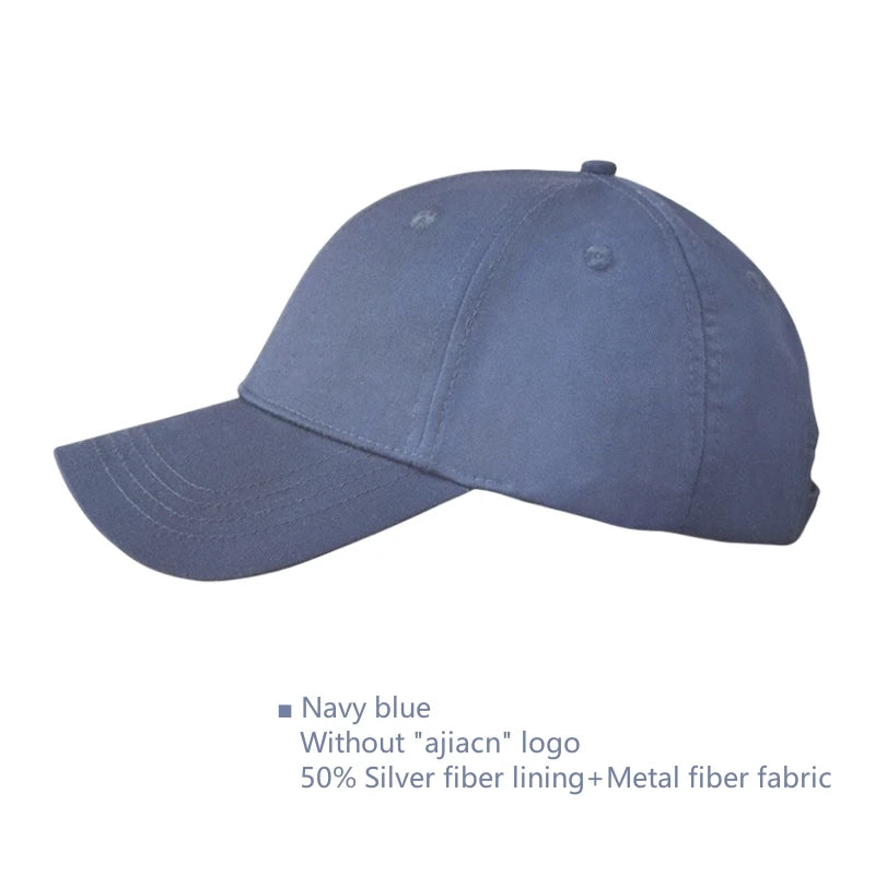 Genuine electromagnetic radiation protective baseball cap Mobile phone, computer, WIFI EMF shielding silver fiber lining cap