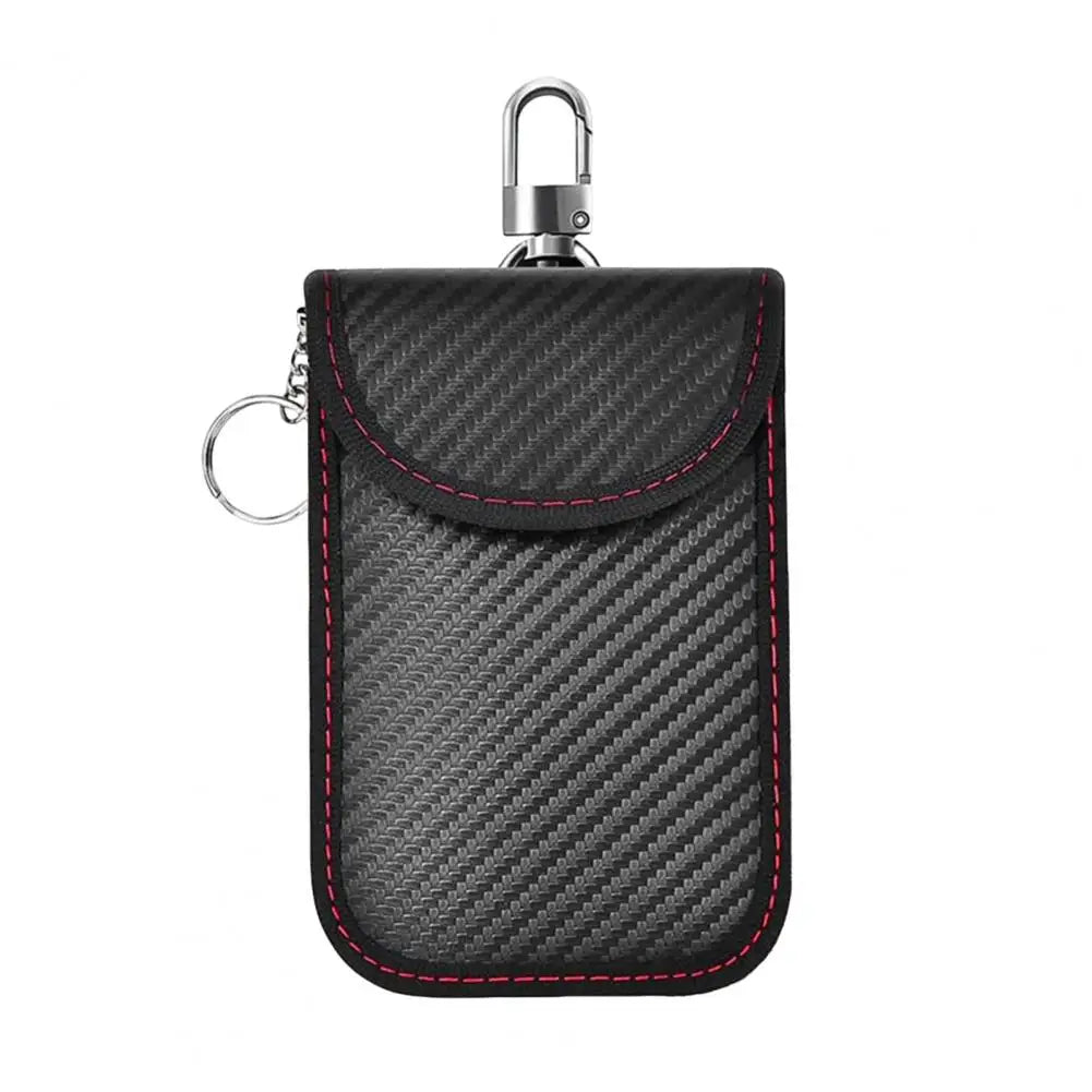 Car Key Pouch Signal-blocking Faraday Bag Key Case Anti-theft Car Key Storage Organizer with Wear Resistant Material