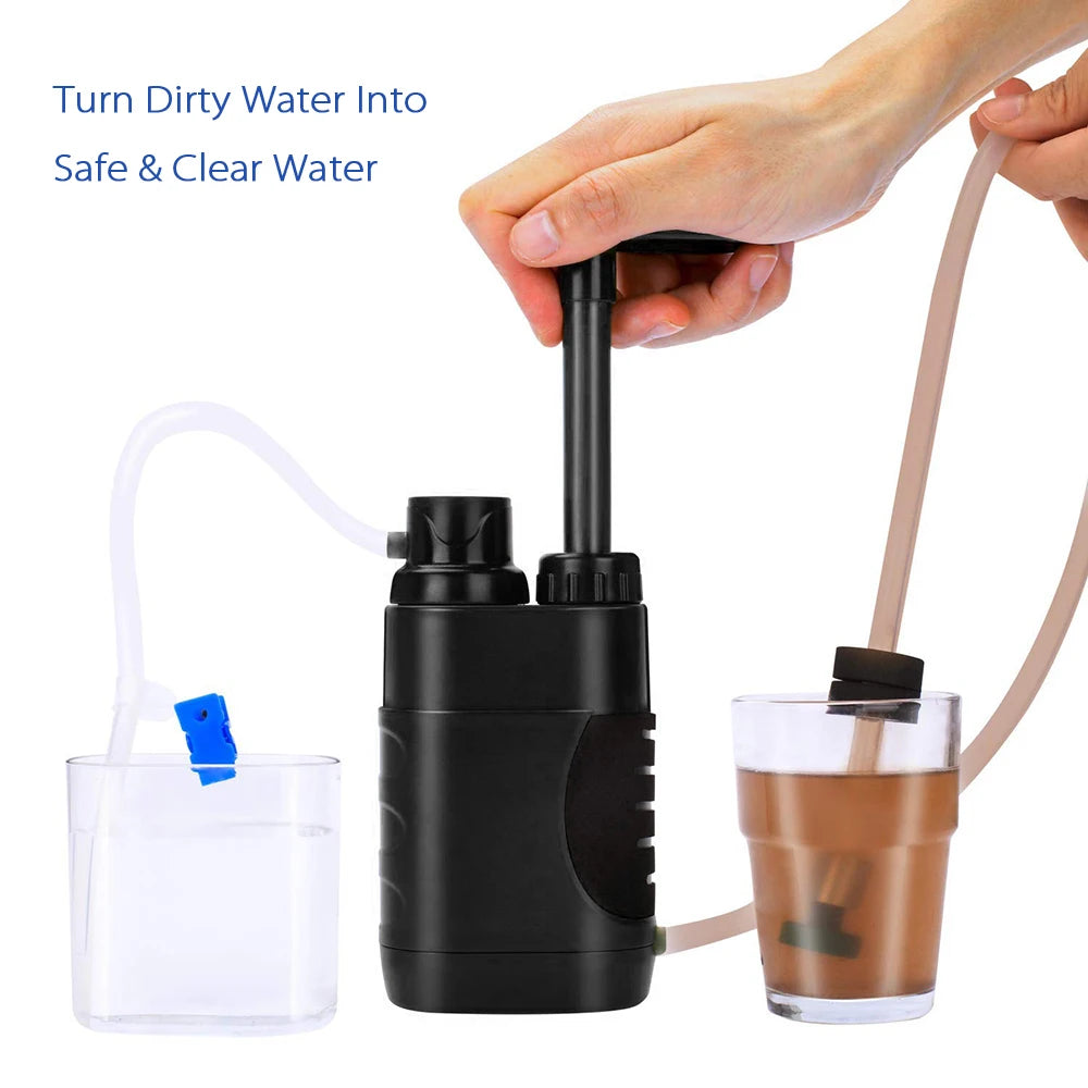 Outdoor Water Filter Straw Water Filtration System Water Purifier for Family Preparedness Camping Hiking Emergency