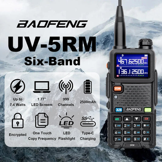 📡 BAOFENG UV-5RM 10W Handheld Multi-Band Ham Radio