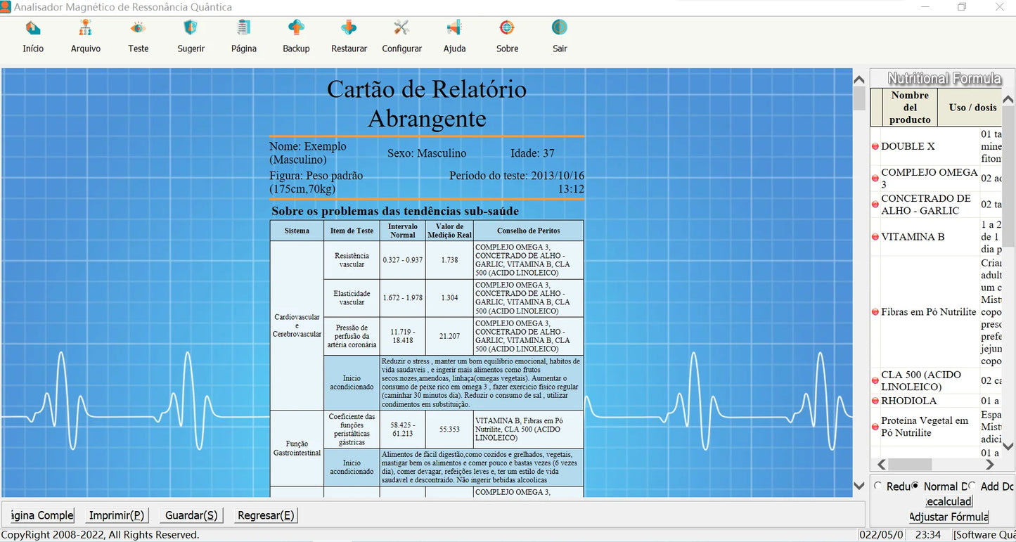 2025 New 62 Reports Quantum Resonance Magnetic Analyzer QMRA Set Hand Touch Quantum Body Health Analyzer Version 6.4.12