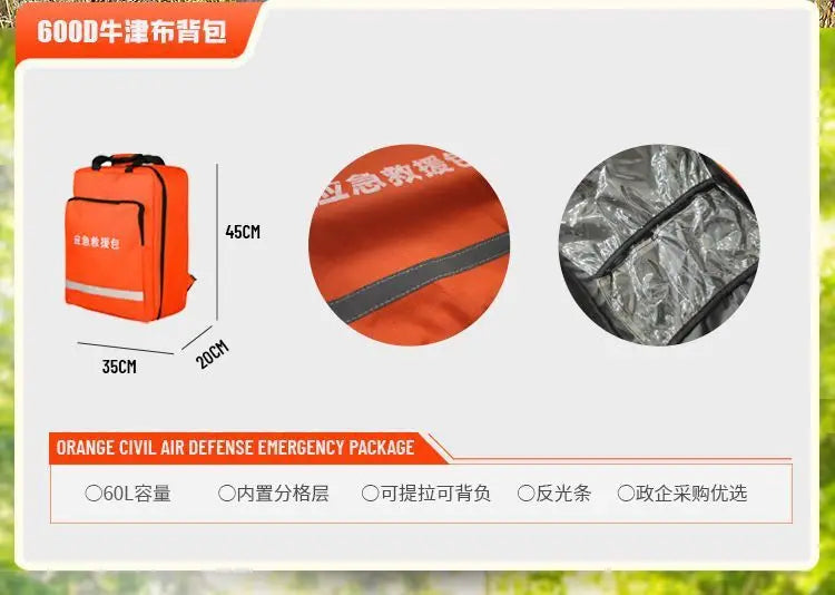 Civil Defense Combat Preparedness Emergency Rescue Kit Family Strategic Material Reserve Outdoor