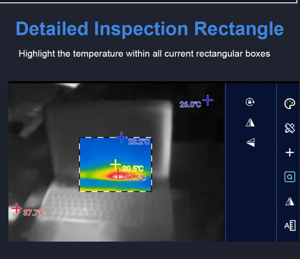 TOOLTOP T7 Mini Thermal Imager 256*192 25Hz Type-c Android Thermal Camera 15℃-600℃ Heating Detect Electrical Maintenance