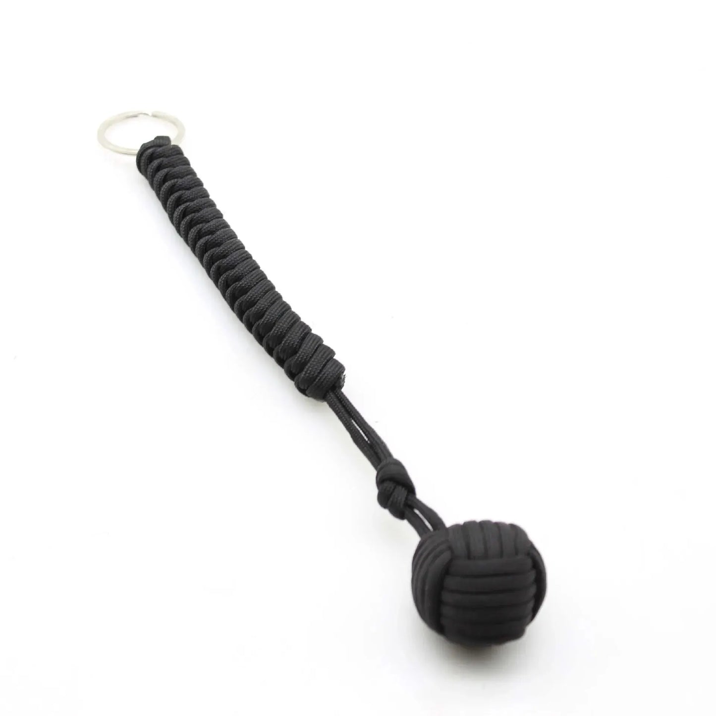 Monkey Fist Steel Ball Self-Defense Keychain with Emergency Rope (85g)