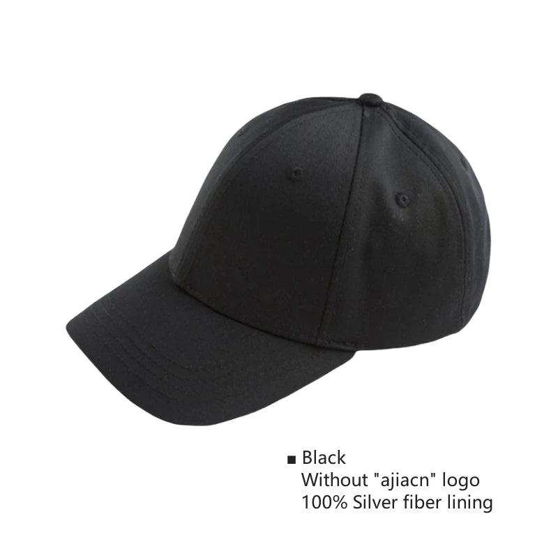 Genuine electromagnetic radiation protective baseball cap Mobile phone, computer, WIFI EMF shielding silver fiber lining cap