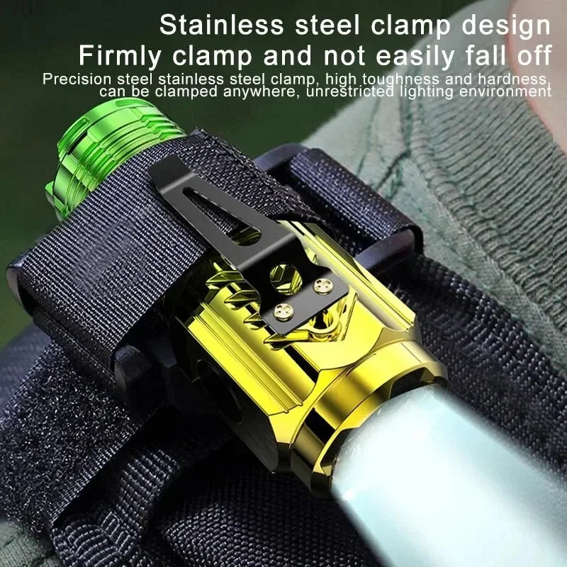 Mini Rechargeable LED Flashlight – Ultra-Bright 1000 Lumen Torch with Magnetic Base & Pocket Clip