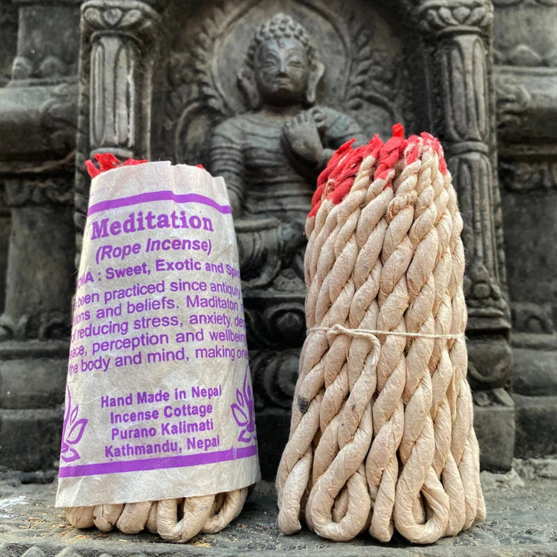 40PCS Handmade Nepal Handmade Rope Incense Cedar AromatheraTraditional py Burning Rope Fragrance Yoga Meditation Sandalwood