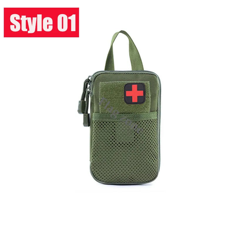 Molle Tactical Waist Bag Outdoor Emergency EDC Pouch Camping Medical Accessories Molle Tools Hunting Fanny Pack First Aid Kit