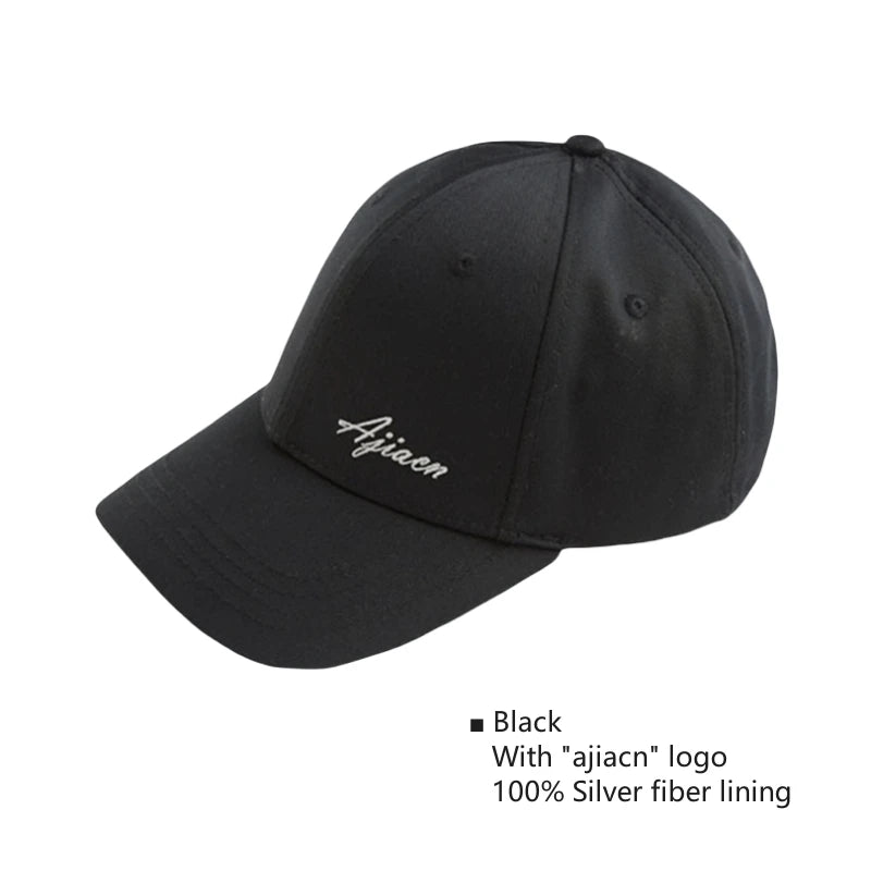 Genuine electromagnetic radiation protective baseball cap Mobile phone, computer, WIFI EMF shielding silver fiber lining cap