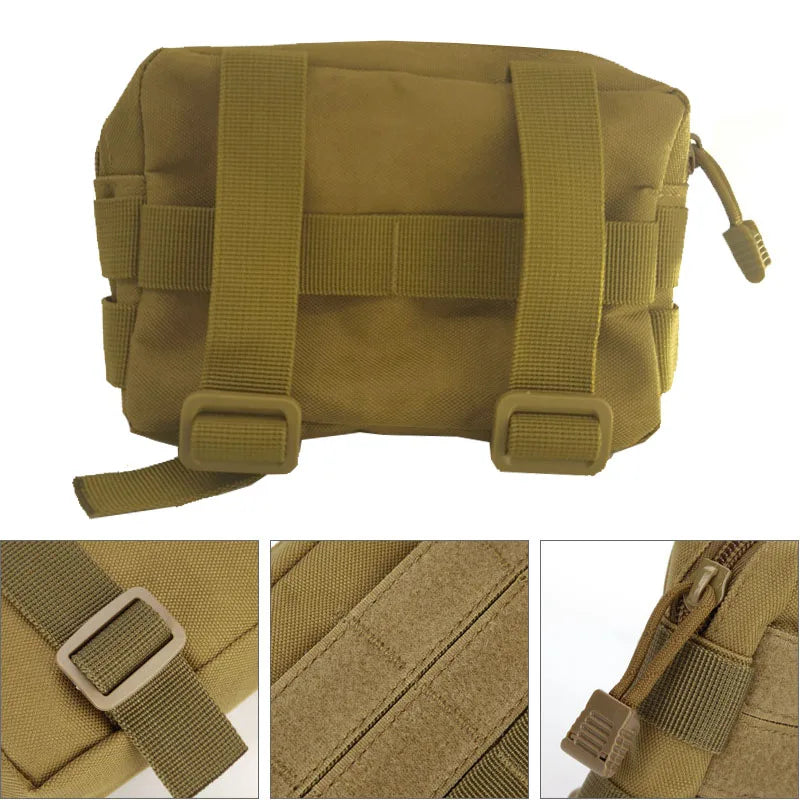 Molle Tactical Waist Bag Outdoor Emergency EDC Pouch Camping Medical Accessories Molle Tools Hunting Fanny Pack First Aid Kit