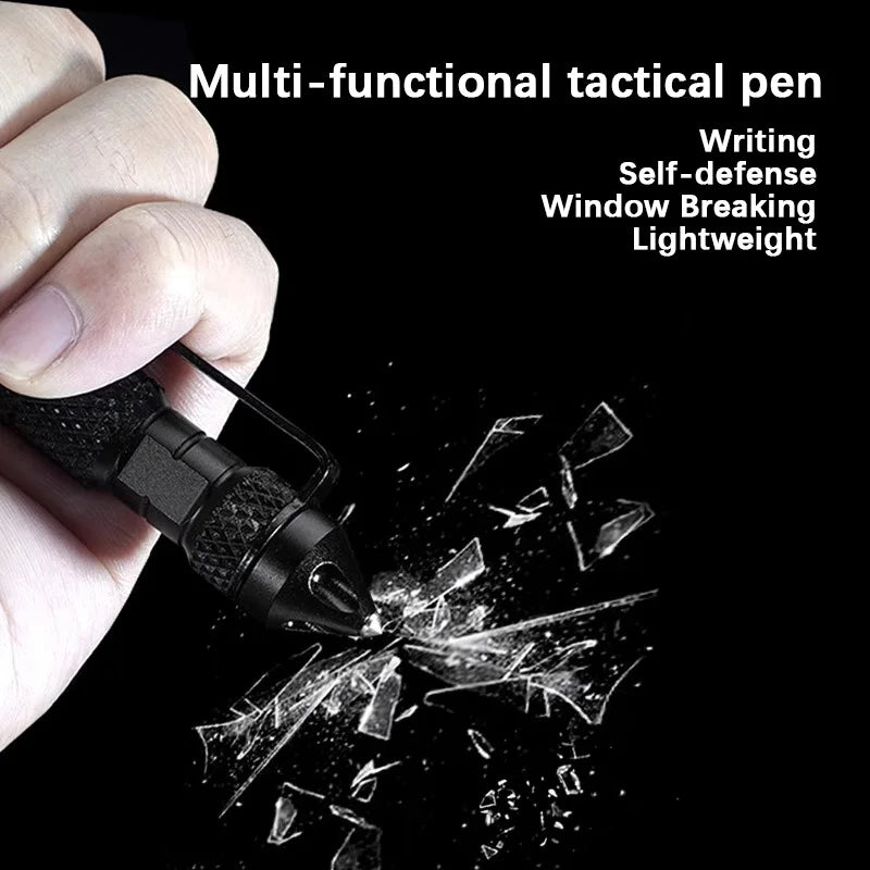 Multi-Function Tactical Pen Quality Steel Non-Slip Portable Self-Defense Aluminum Glass Breaker Survival Tool Writable