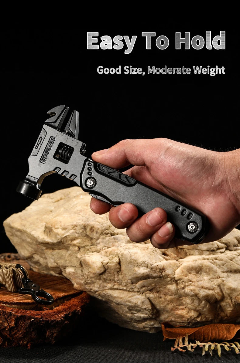 New Multifunctional Wrench Hammer Knife Pliers Outdoor Camping Survival Tool Labor Saving Tool Stainless Steel Multi-tool Knife