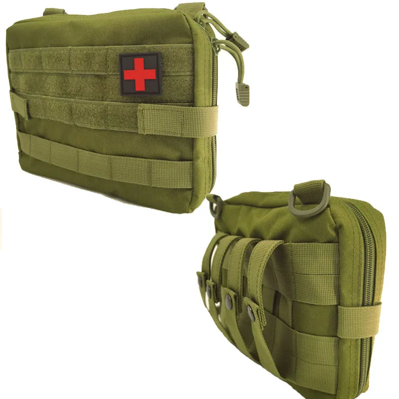 Molle Tactical Waist Bag Outdoor Emergency EDC Pouch Camping Medical Accessories Molle Tools Hunting Fanny Pack First Aid Kit