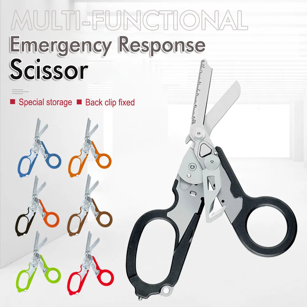 Raptor Folding Scissors Portable Pliers Outdoor Security Medical Survival Tools Stainless Steel Retractable Pliers